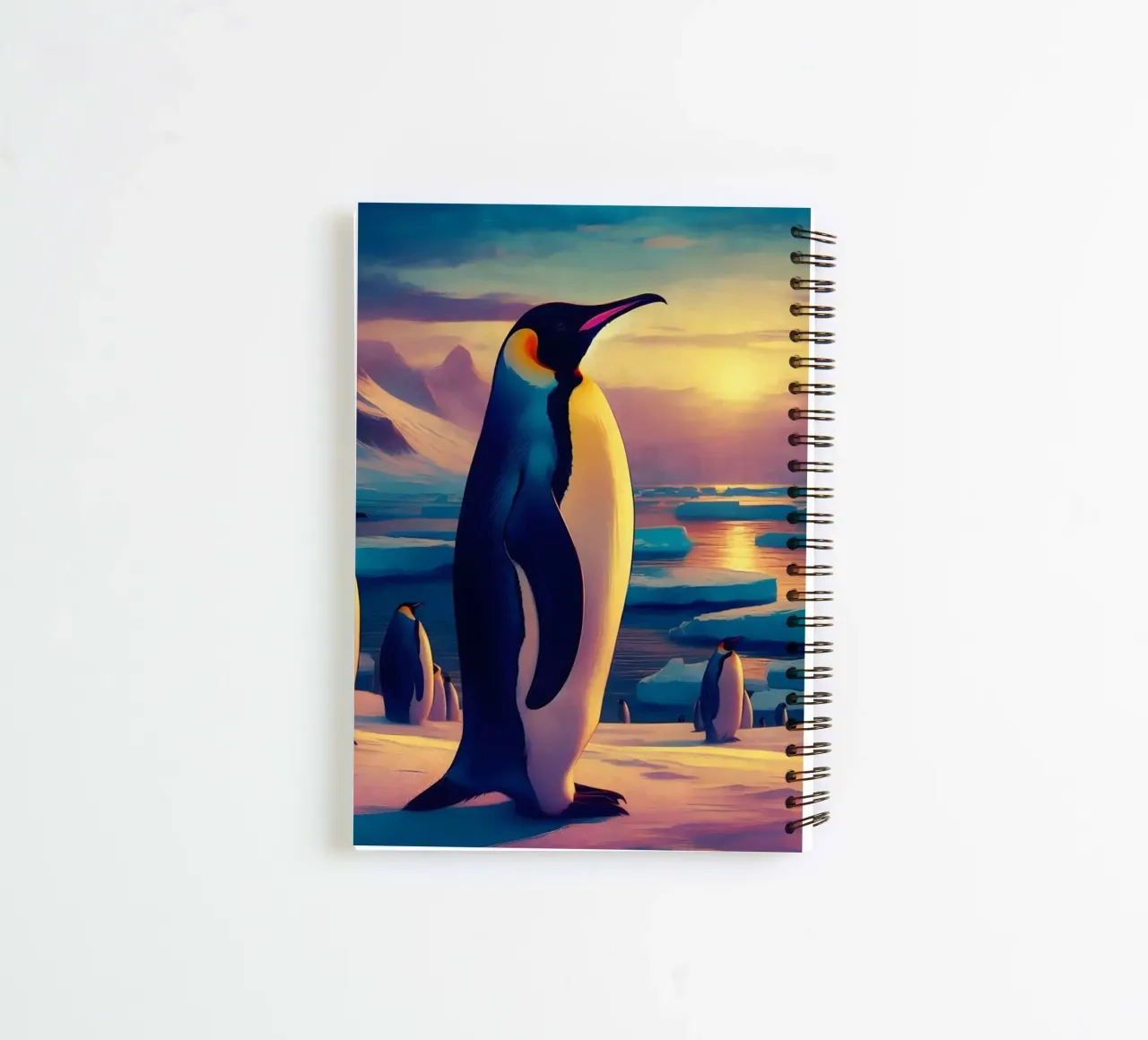MANCHOT spiral notebook by RUBIANT ART