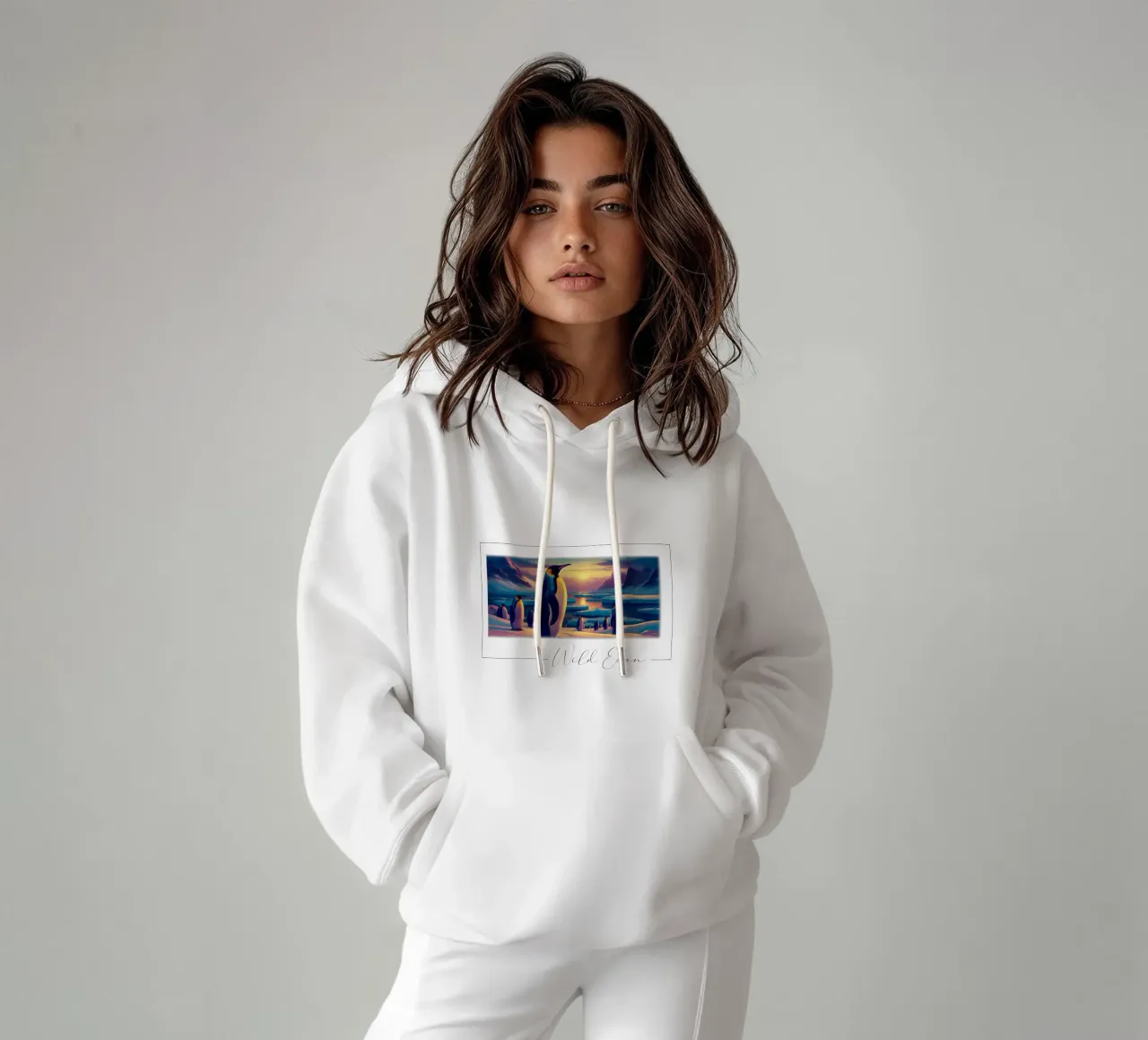 MANCHOT felpa con cappuccio da RUBIANT ART