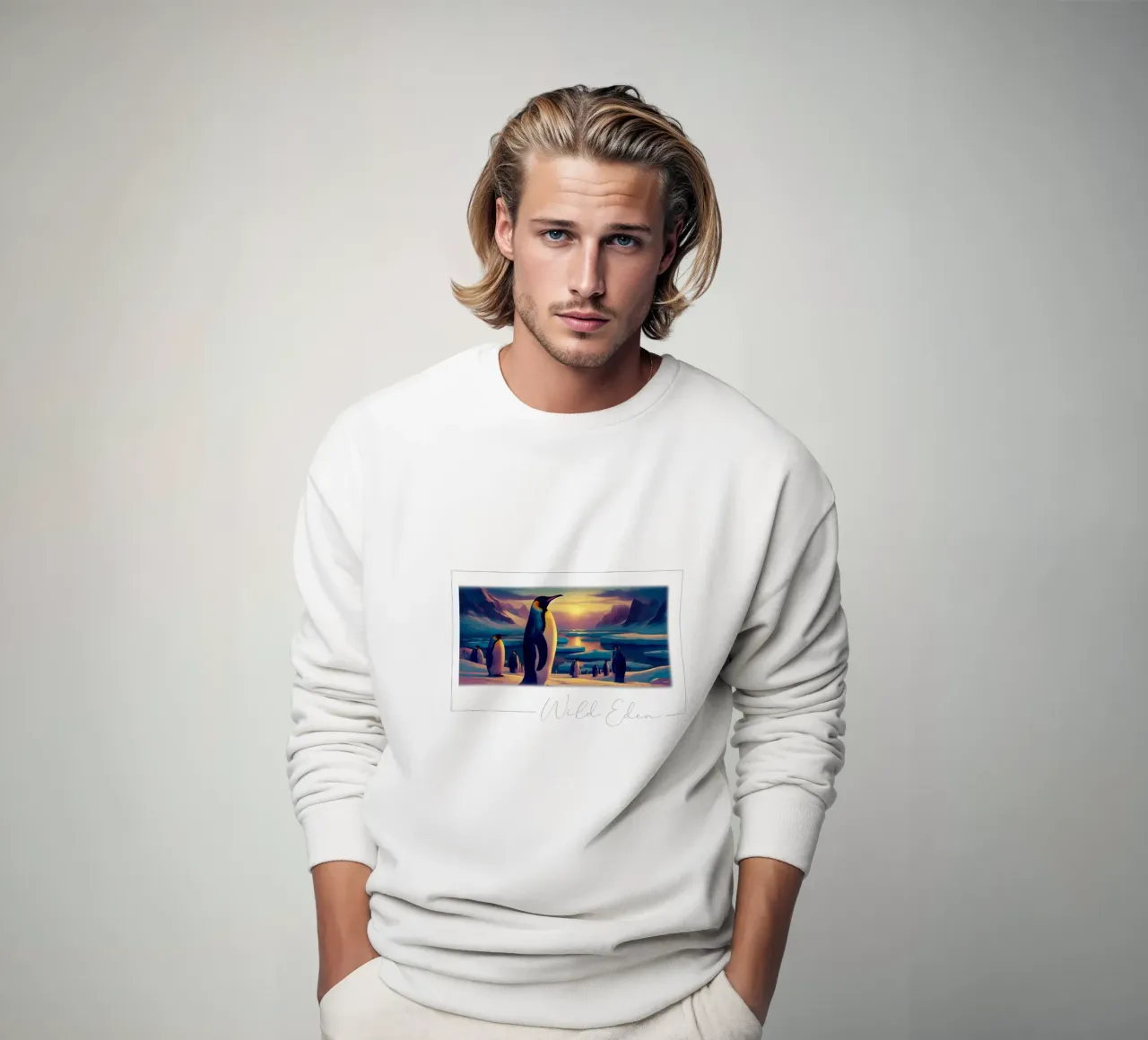 MANCHOT felpa da RUBIANT ART