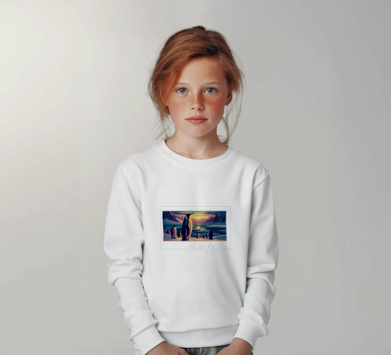 MANCHOT felpa bambino da RUBIANT ART