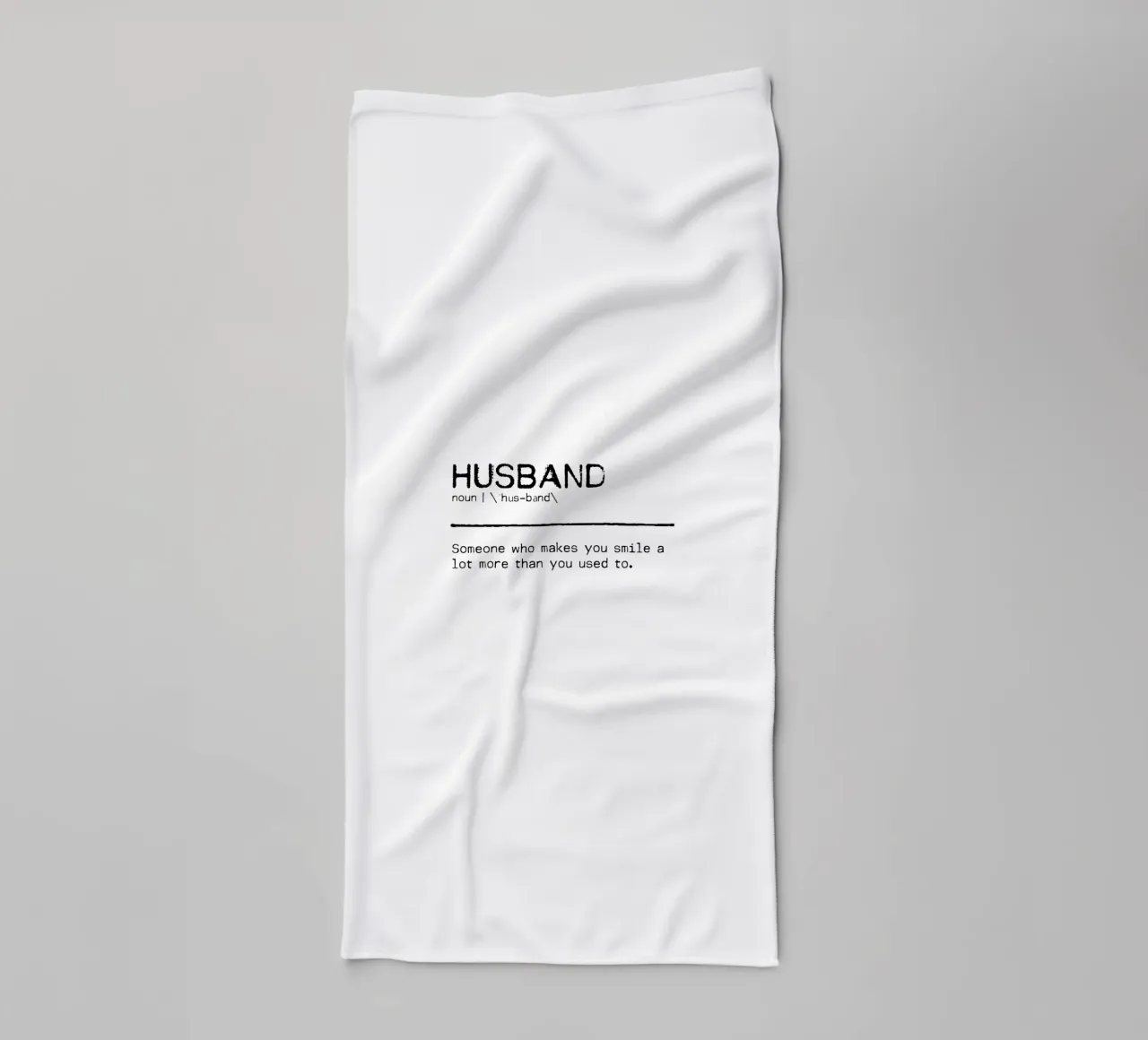 Definitie Citaat - Echtgenoot badhanddoek van Orara Studio