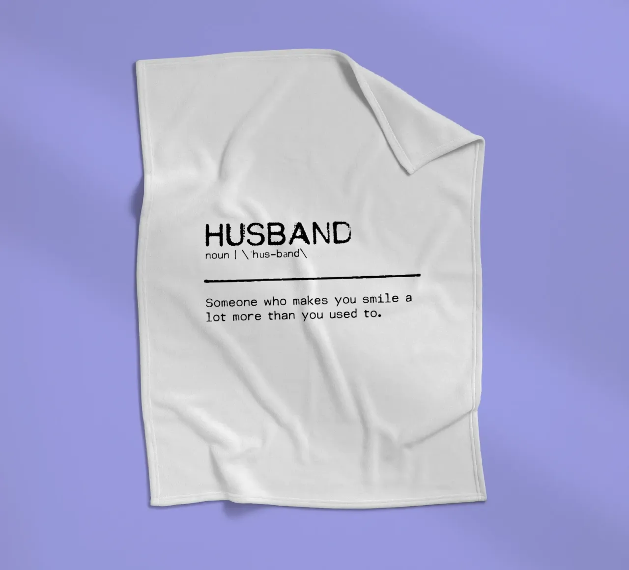 Definition Quote - Husband fleece blanket by Orara Studio