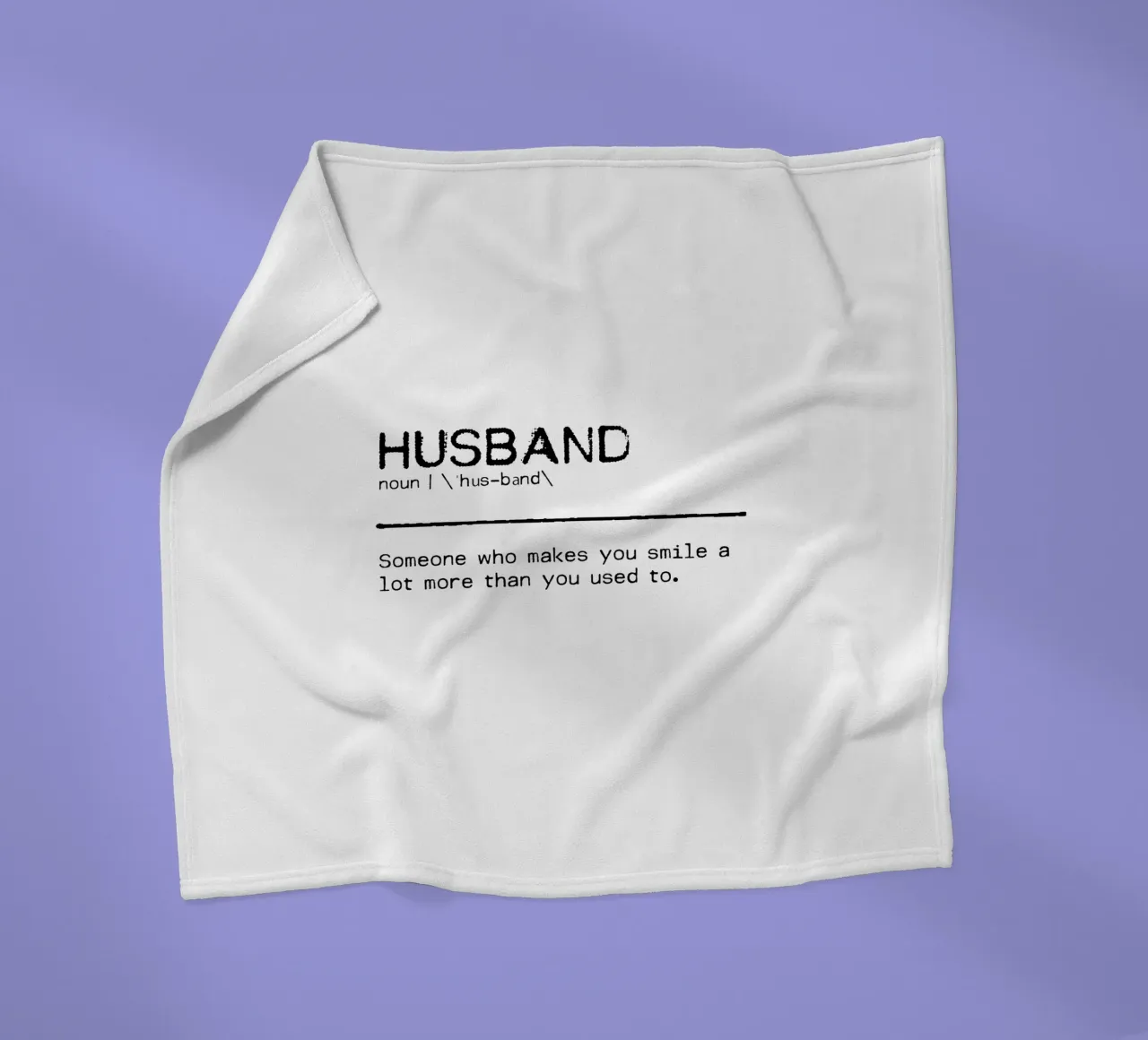 Definition Quote - Husband fleece blanket by Orara Studio