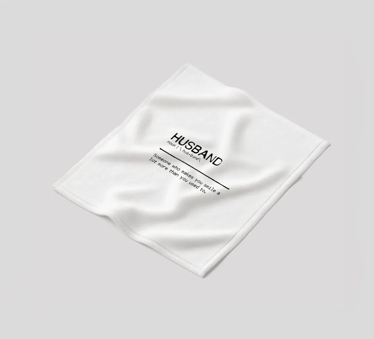 Definition Quote - Husband fleece blanket by Orara Studio