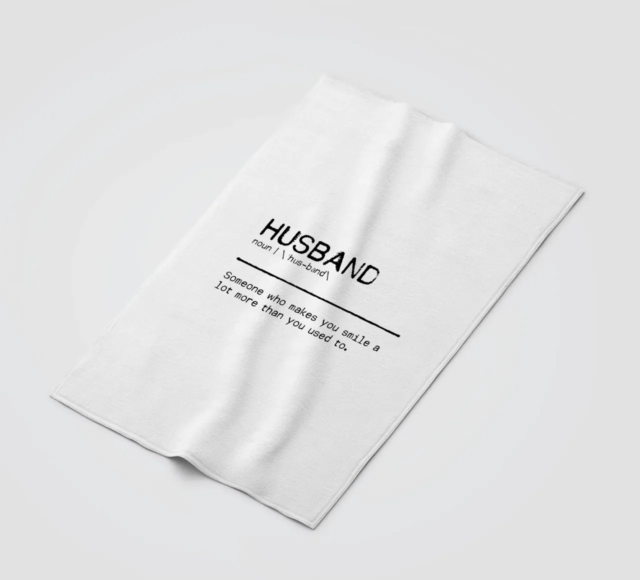 Definition Quote - Husband fleece blanket by Orara Studio