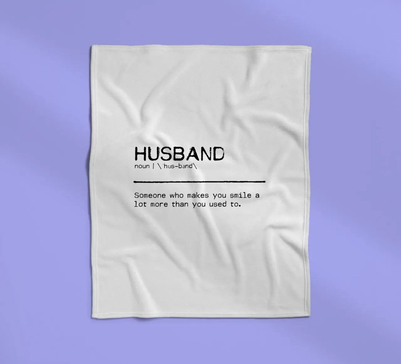 Definition Quote - Husband fleece blanket by Orara Studio