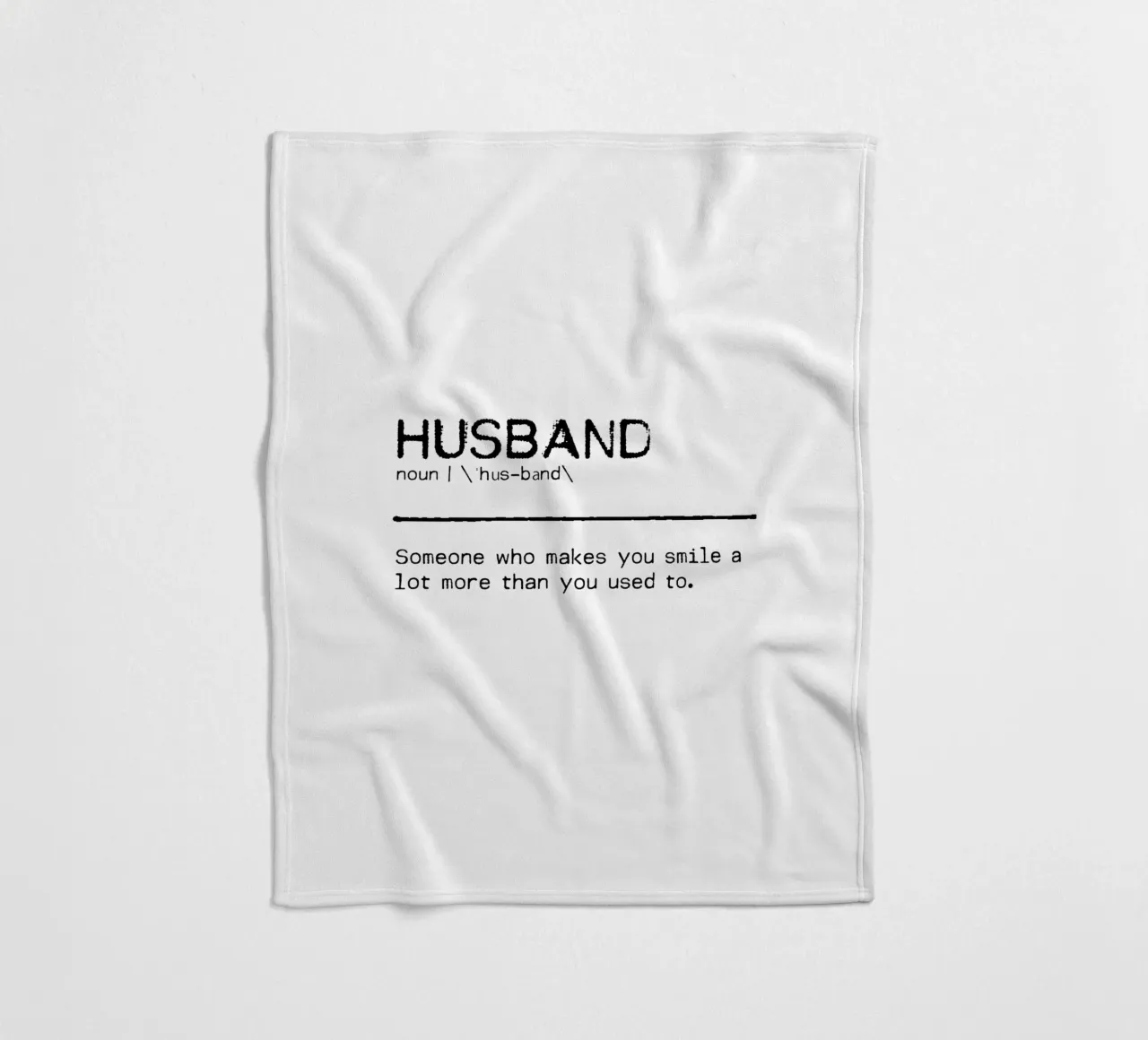 Definition Quote - Husband fleece blanket by Orara Studio
