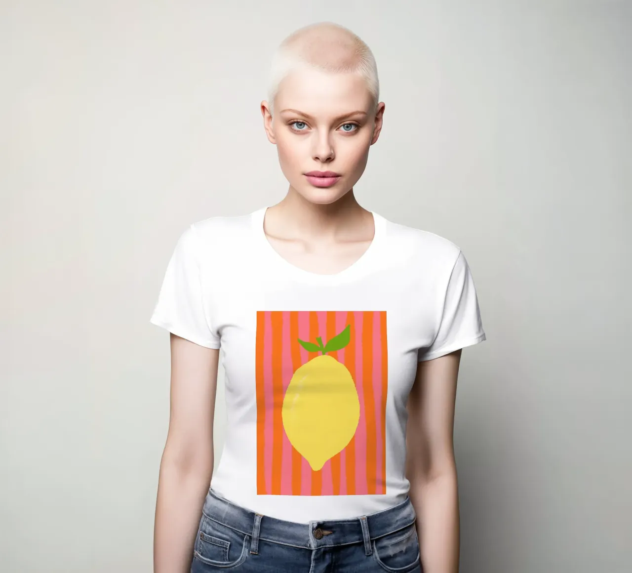 Zitrone pink gestreift t-shirt da donna da Studio Dolci