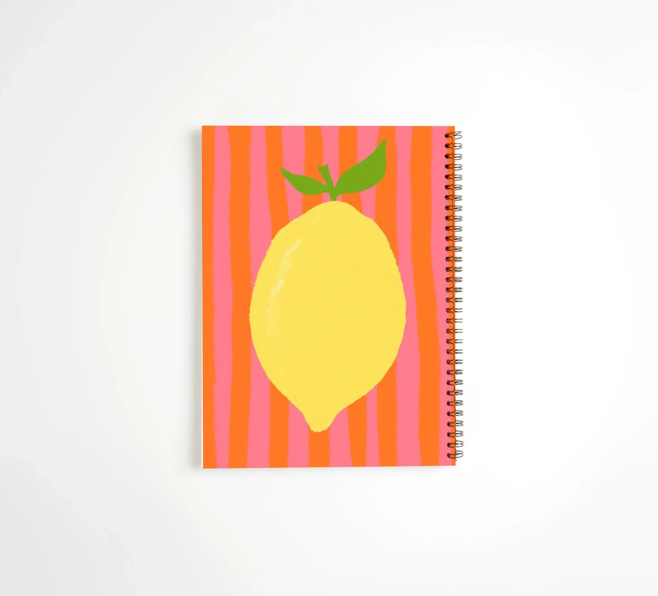 Zitrone pink gestreift Ringbuch von Studio Dolci