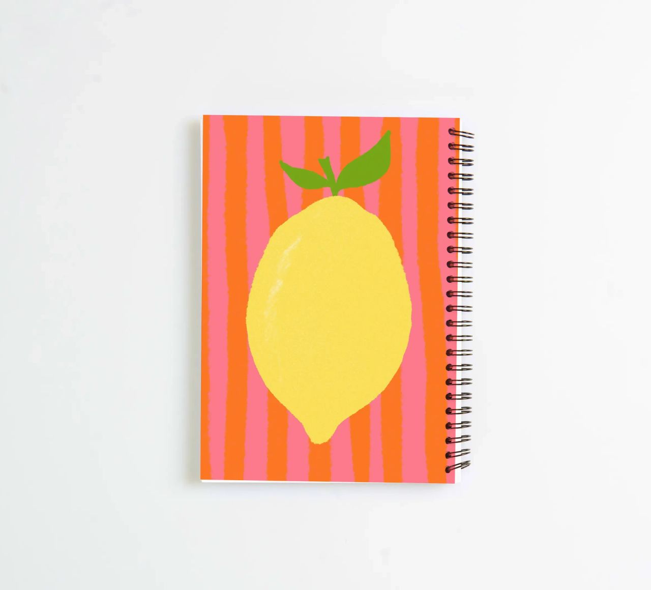 Zitrone pink gestreift Ringbuch von Studio Dolci