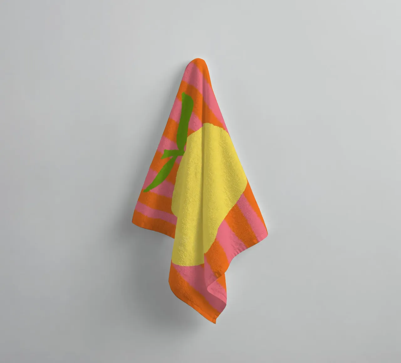 Zitrone pink gestreift asciugamano da bagno da Studio Dolci