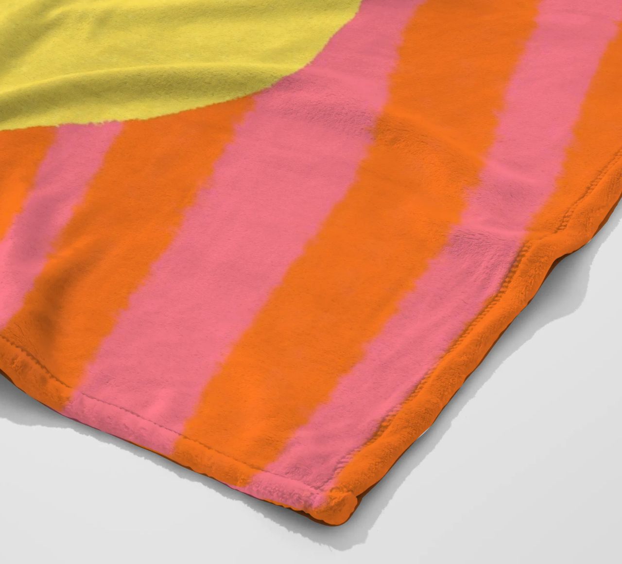 Zitrone pink gestreift Fleecedecke von Studio Dolci