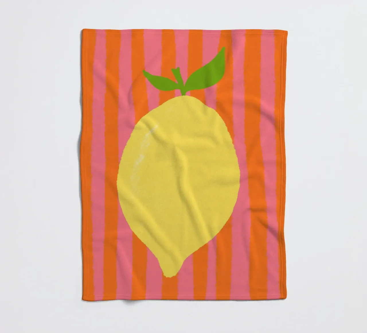 Zitrone pink gestreift coperta in pile da Studio Dolci