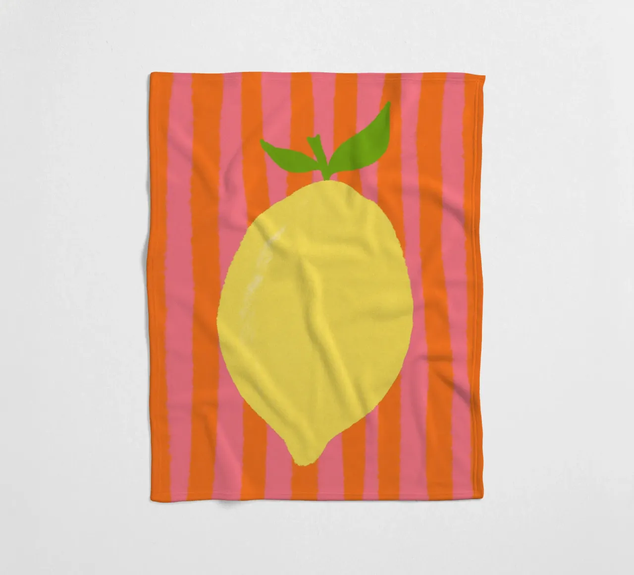 Zitrone pink gestreift plaid polaire de Studio Dolci