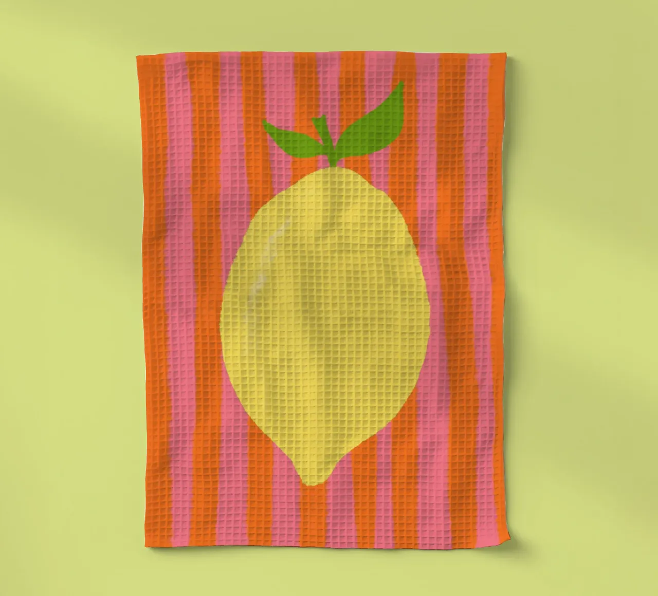 Zitrone pink gestreift torchon de Studio Dolci