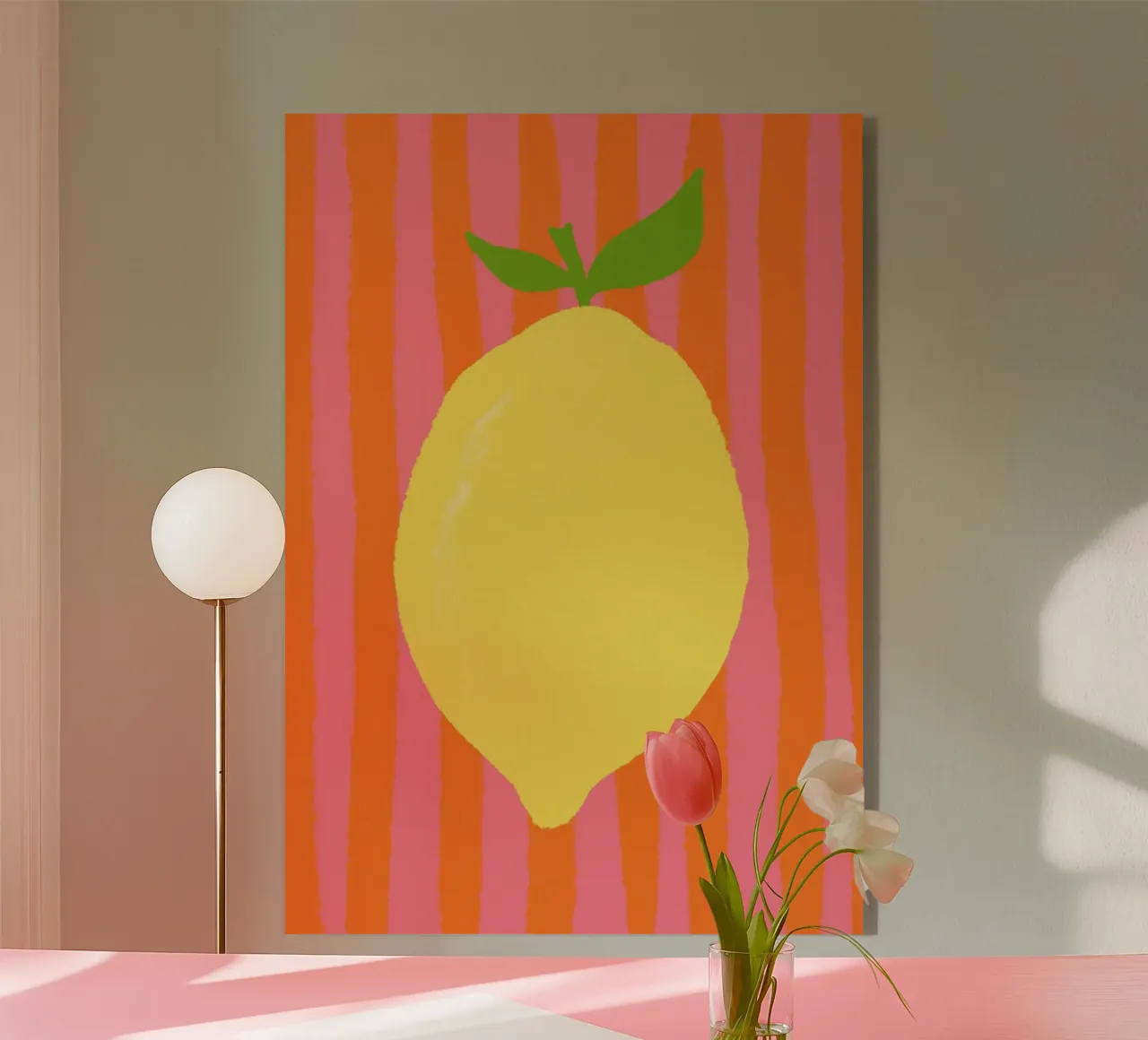 Zitrone pink gestreift plexiglass da Studio Dolci