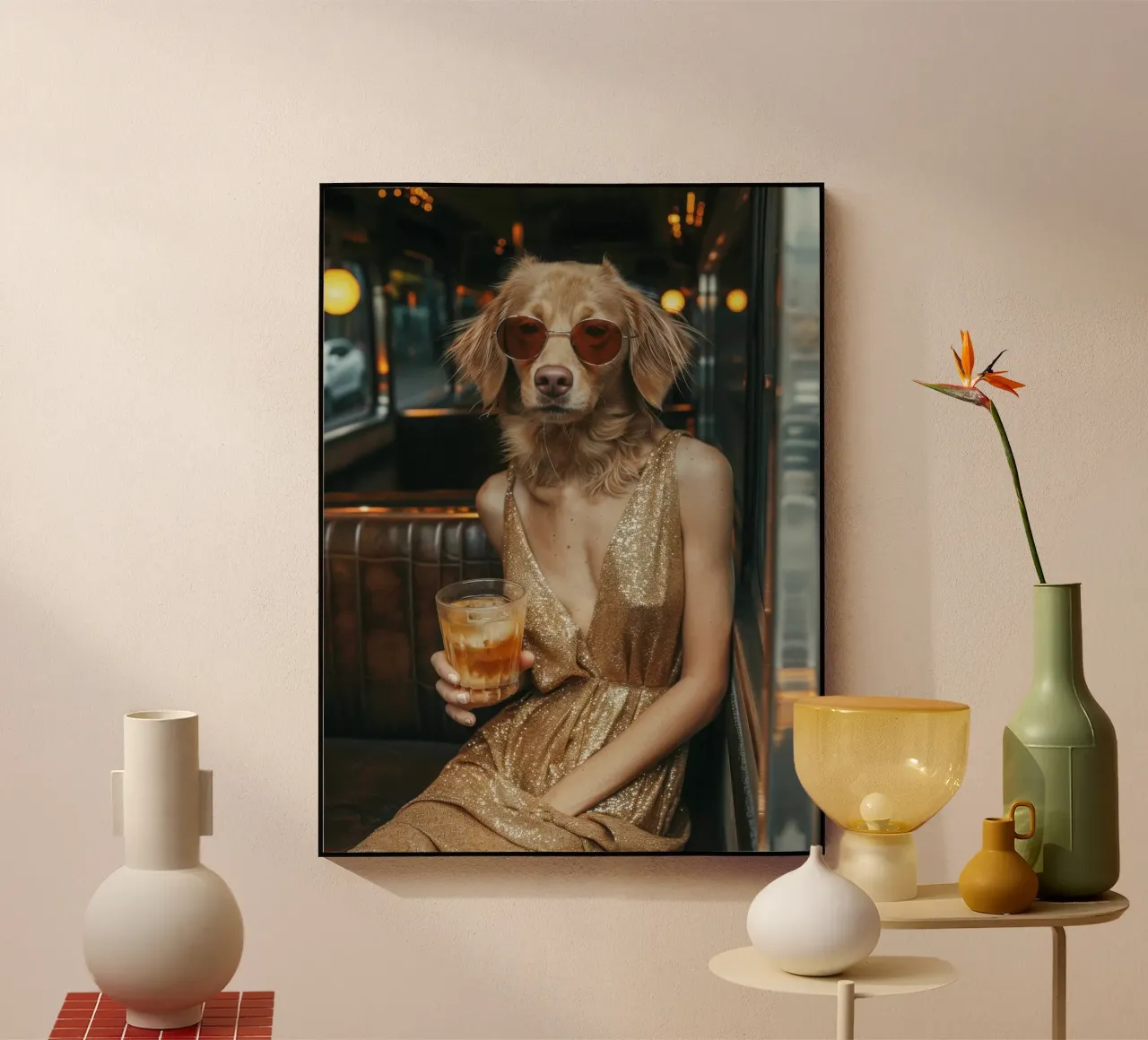 Chloé-Madison plexiglass da Affiches Chien Originales – Dogland