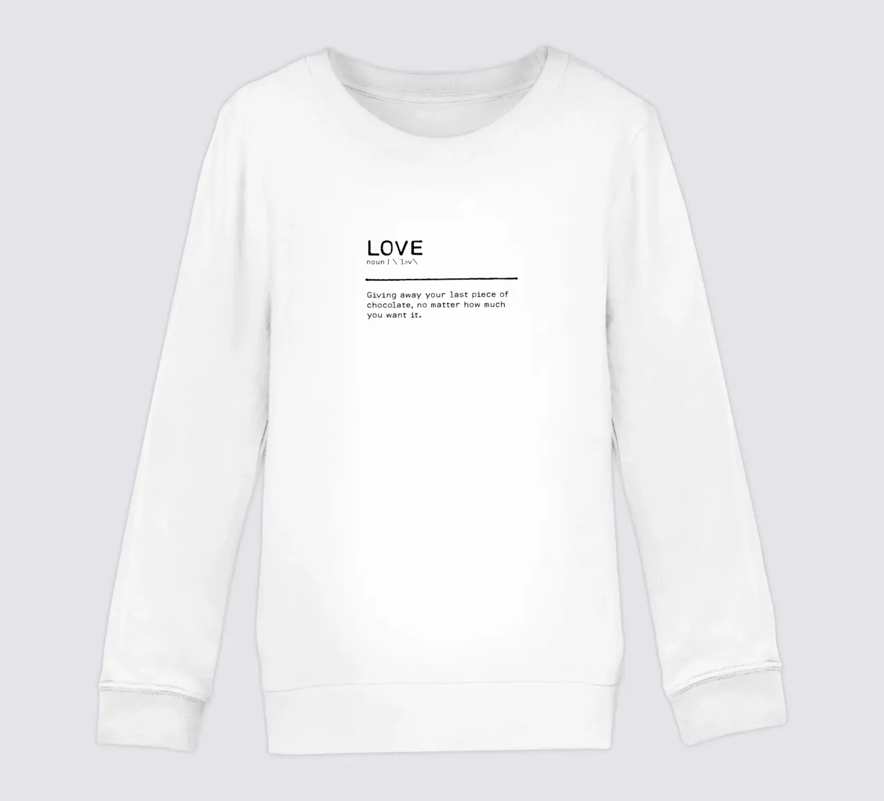 Definition Quote - Love II kids sweatshirt by Orara Studio