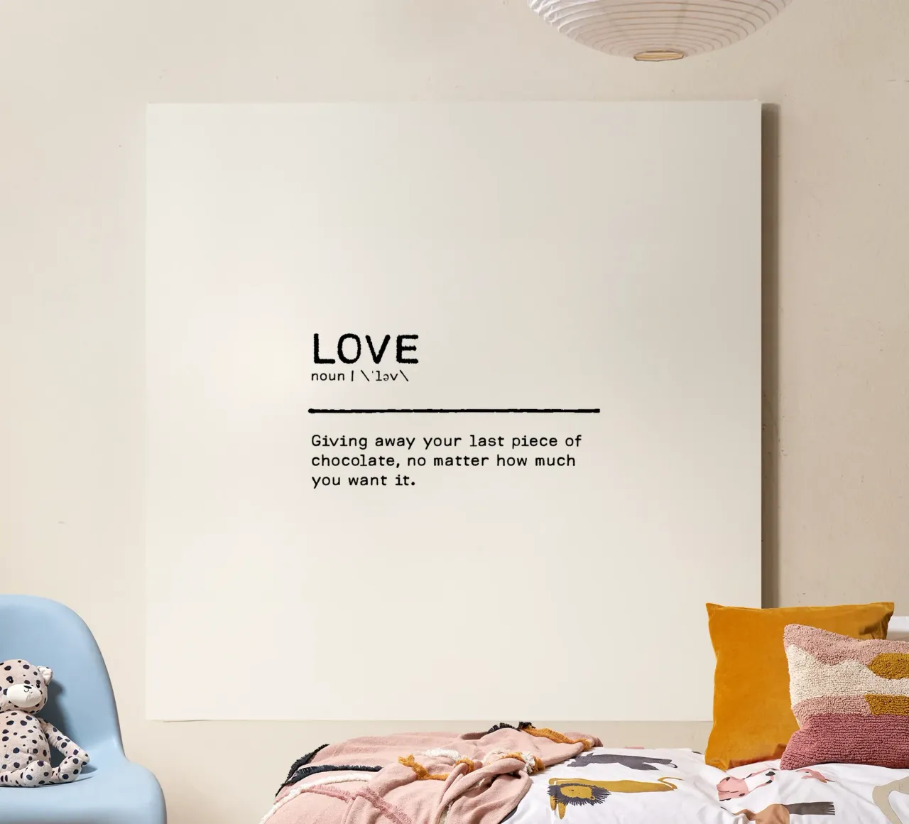 Definition Quote - Love II canvas by Orara Studio