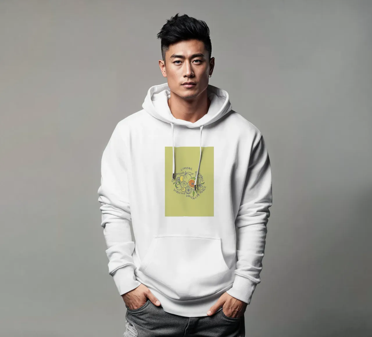 Limone - Zitrone & Orange felpa con cappuccio da Studio Dolci