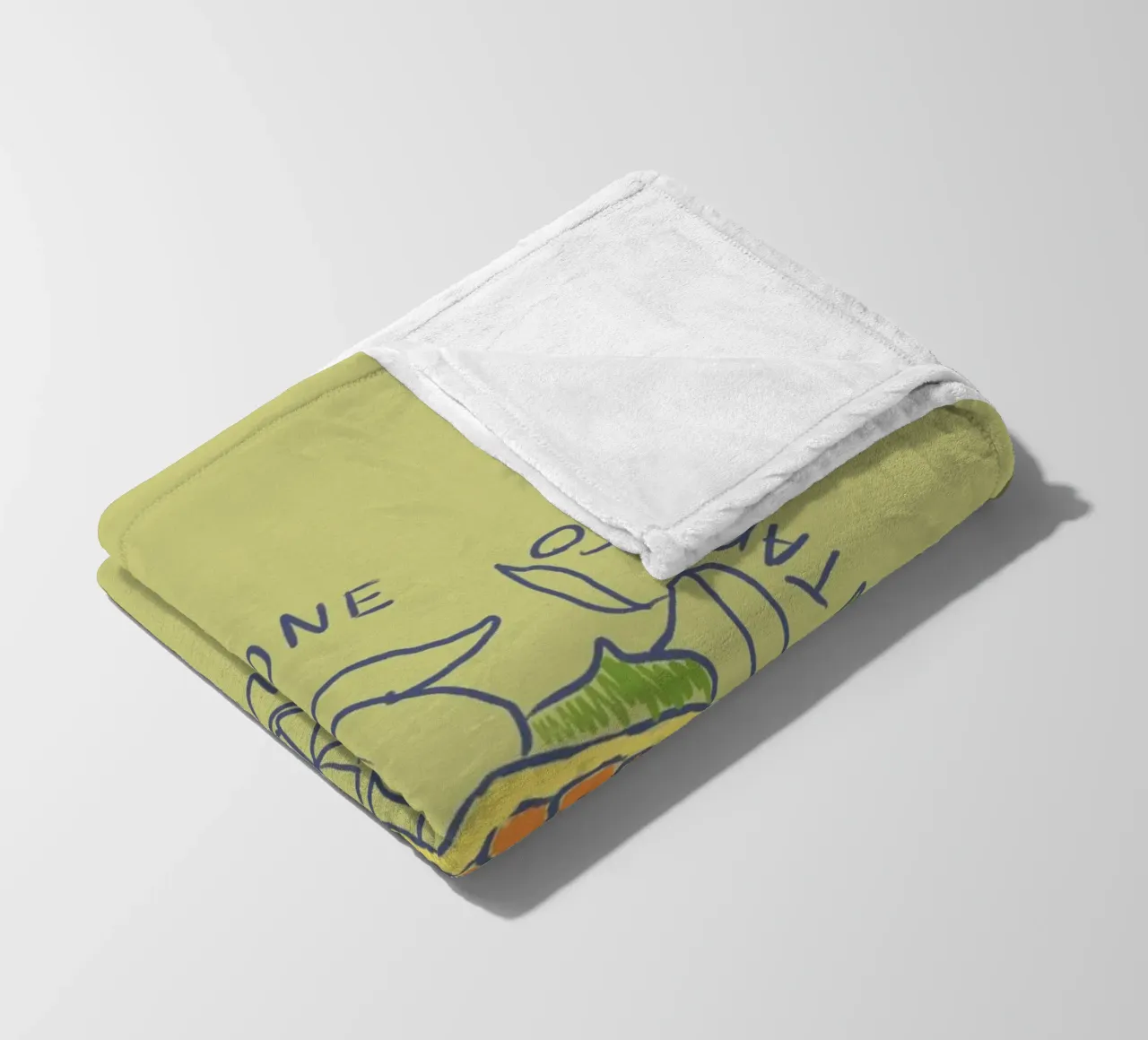 Limone - Zitrone & Orange coperta in pile da Studio Dolci