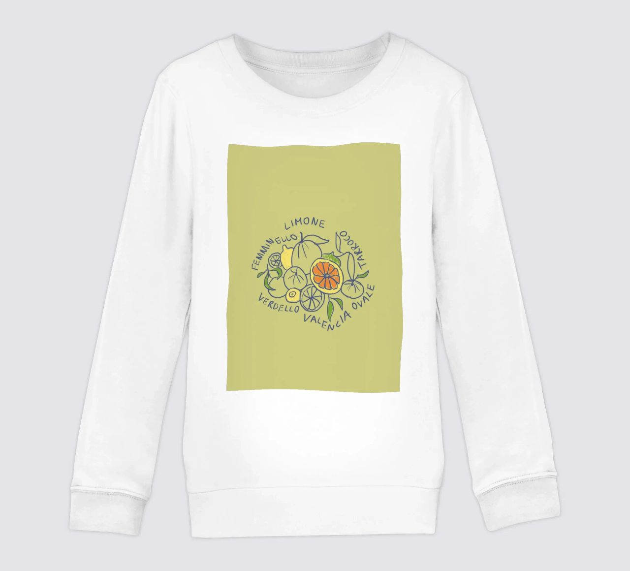 Limone - Zitrone & Orange felpa bambino da Studio Dolci