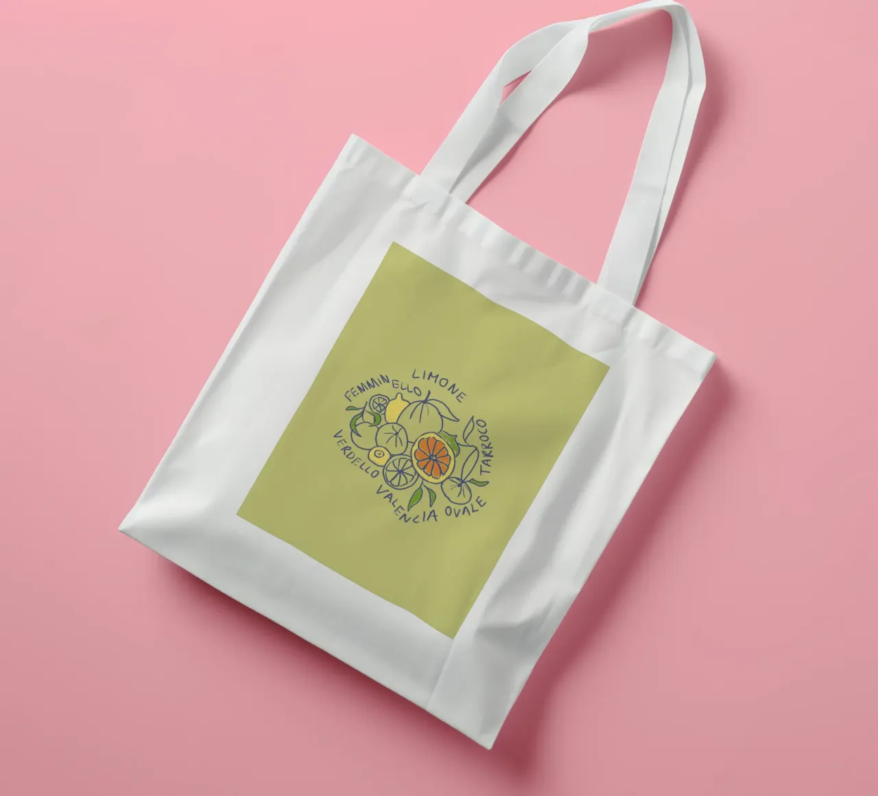 Limone - Zitrone & Orange borsa in juta da Studio Dolci