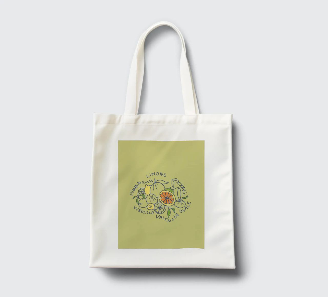 Limone - Zitrone & Orange borsa in juta da Studio Dolci