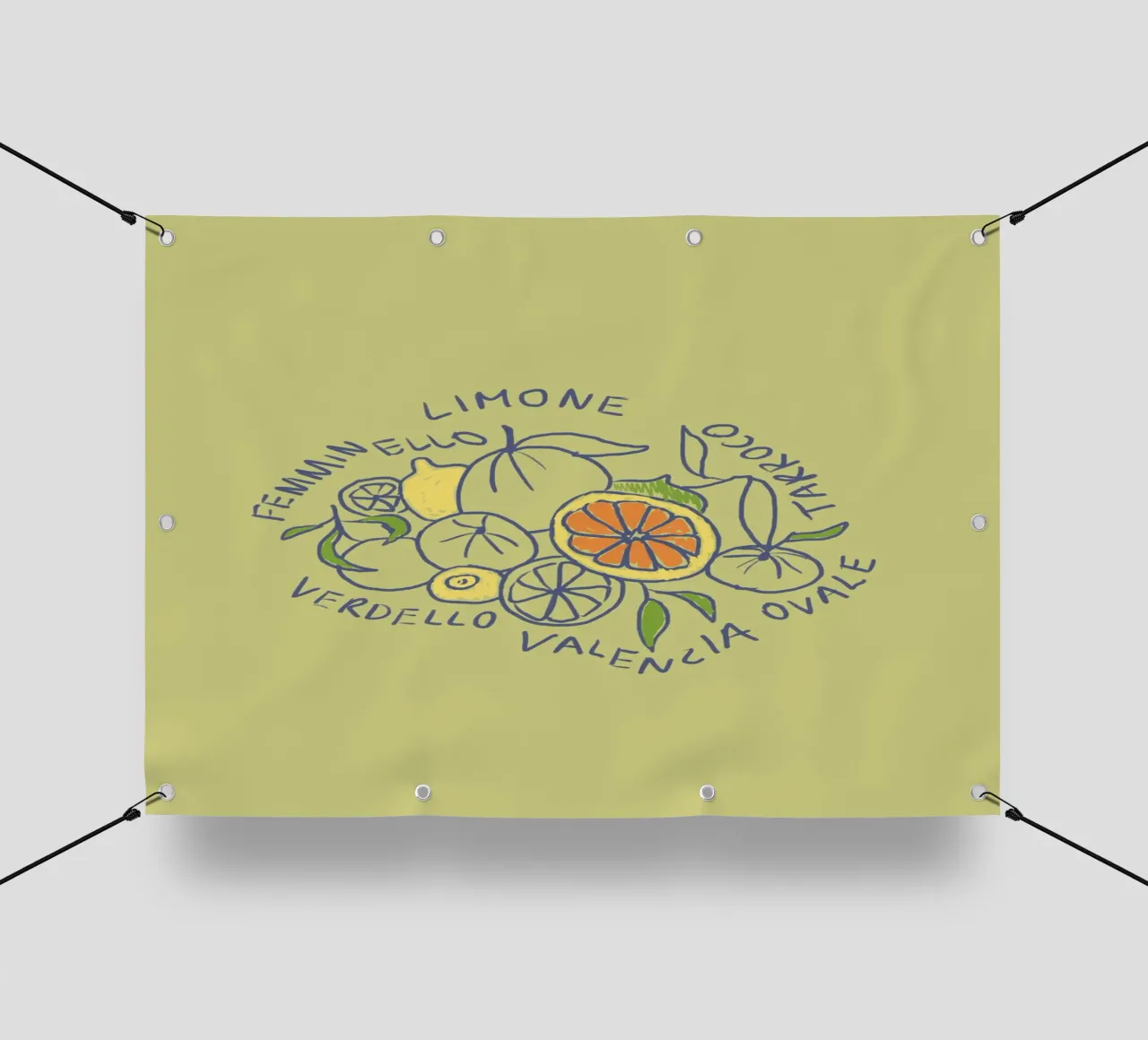 Limone - Zitrone & Orange telo in pvc da Studio Dolci