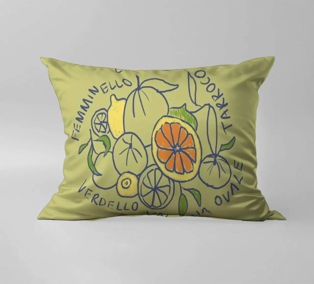 Limone - Zitrone & Orange Kissen von Studio Dolci