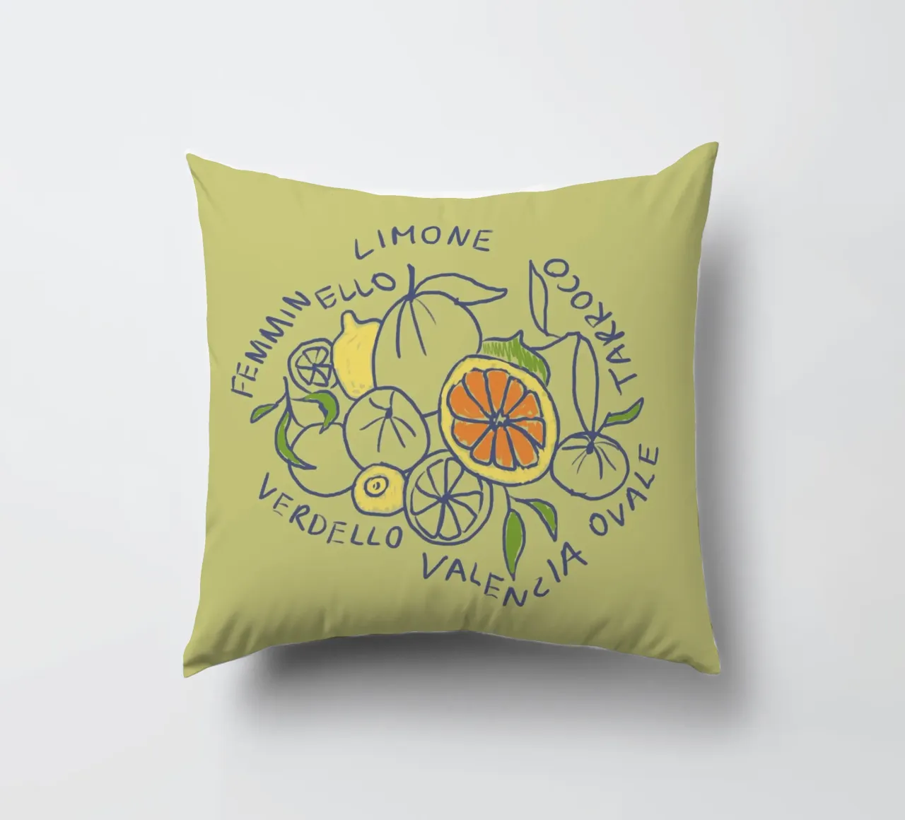 Limone - Zitrone & Orange cuscino da Studio Dolci