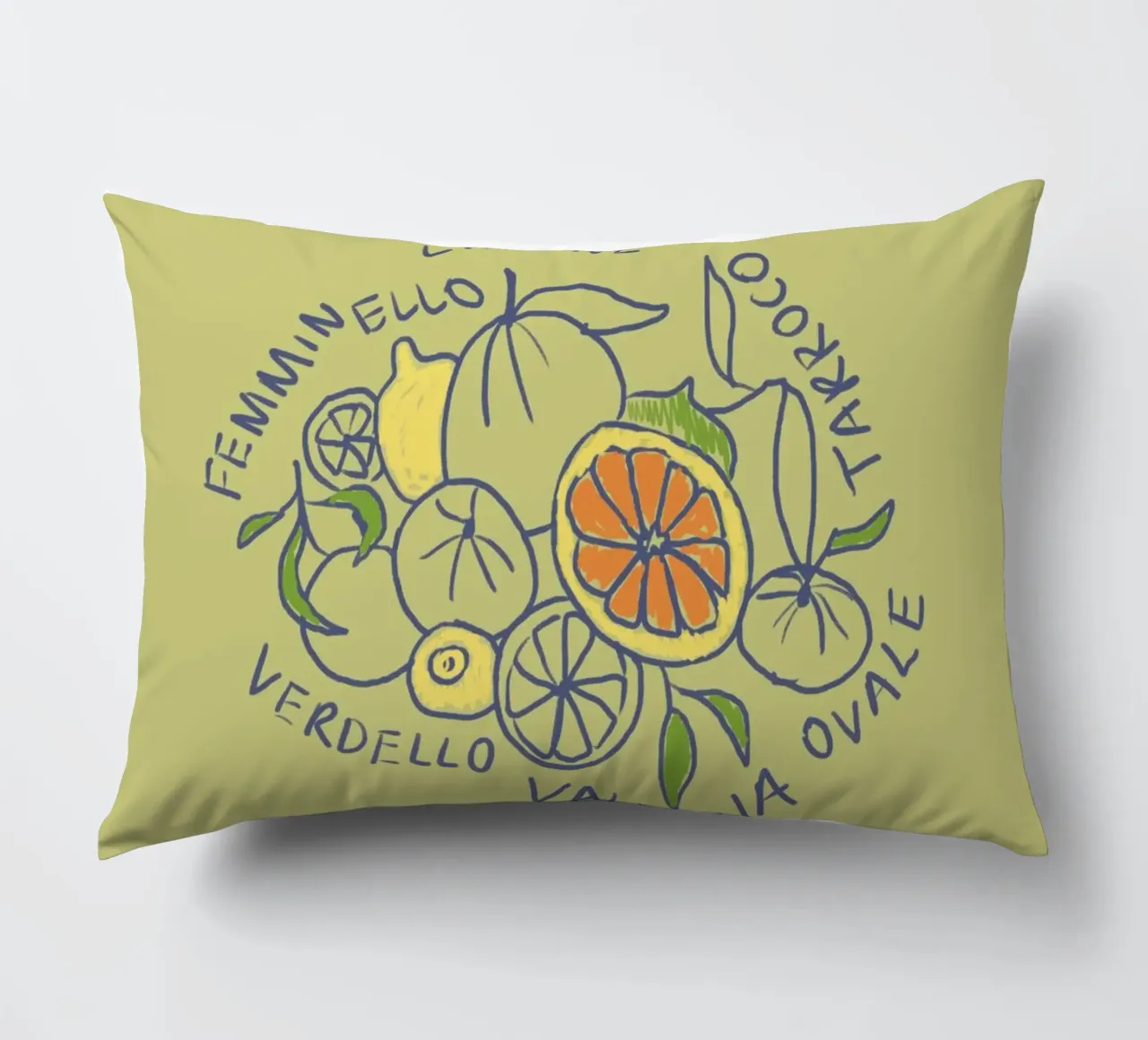 Limone - Zitrone & Orange Kissen von Studio Dolci