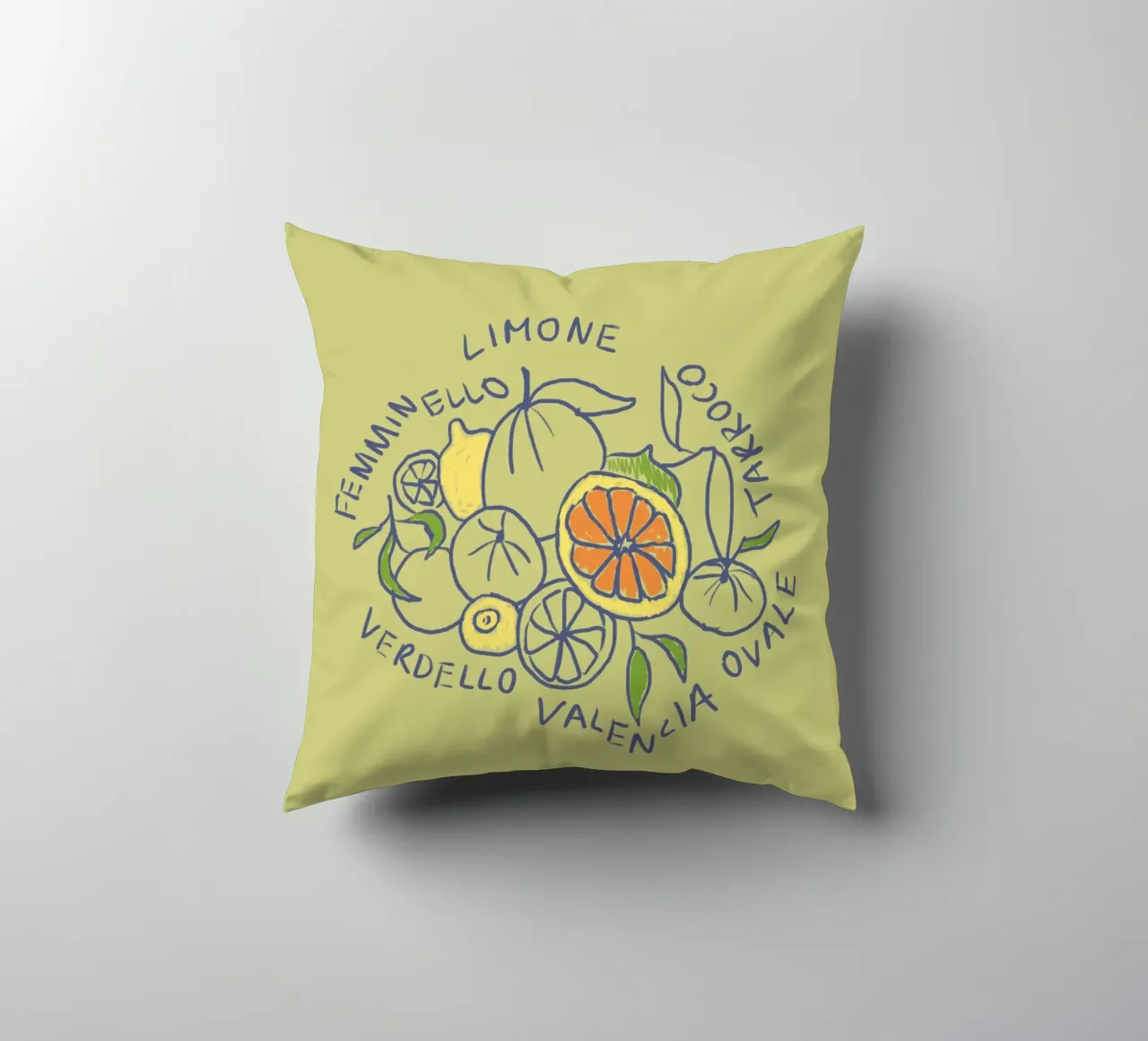 Limone - Zitrone & Orange cuscino da Studio Dolci