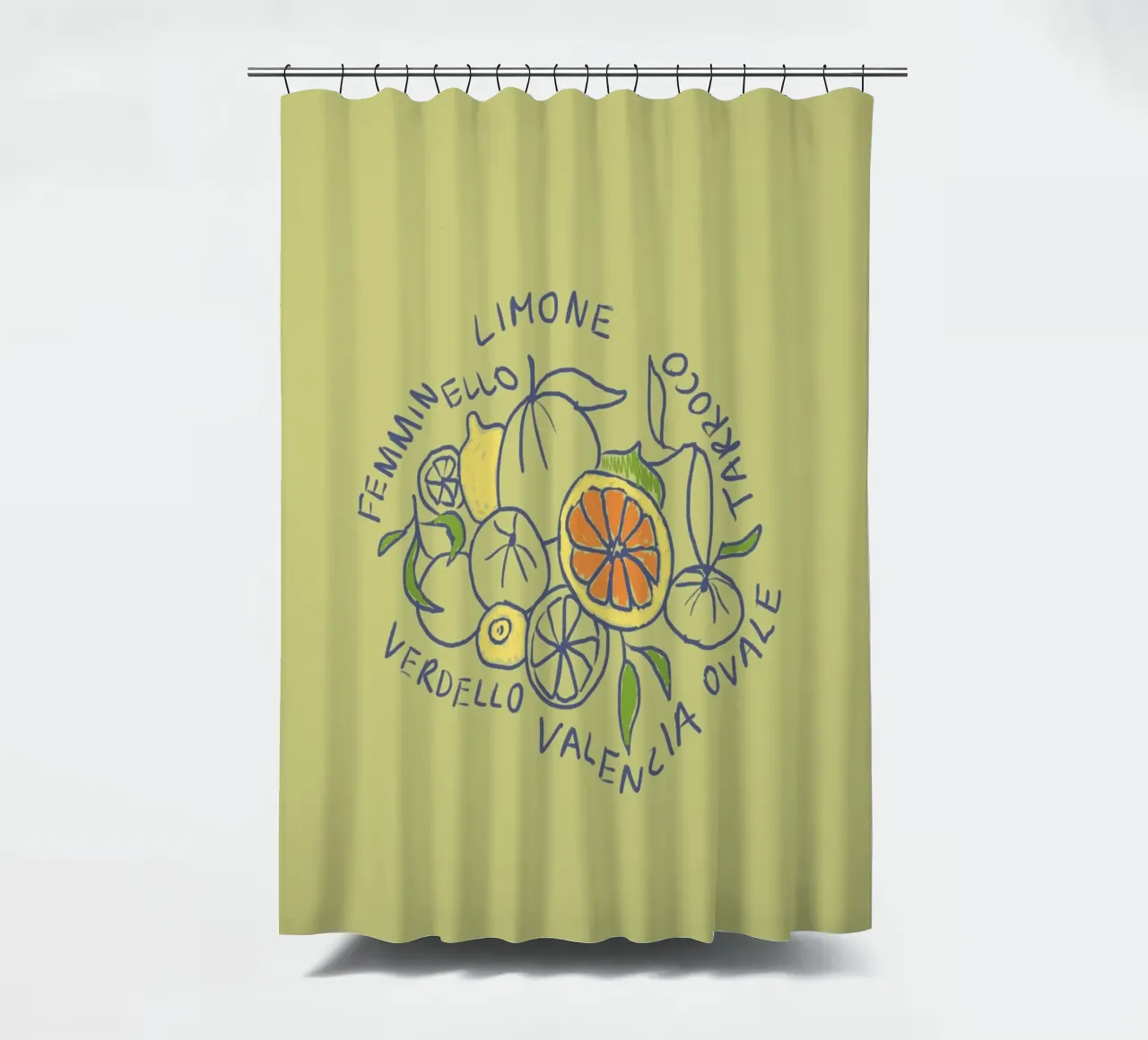 Limone - Zitrone & Orange tenda da doccia da Studio Dolci