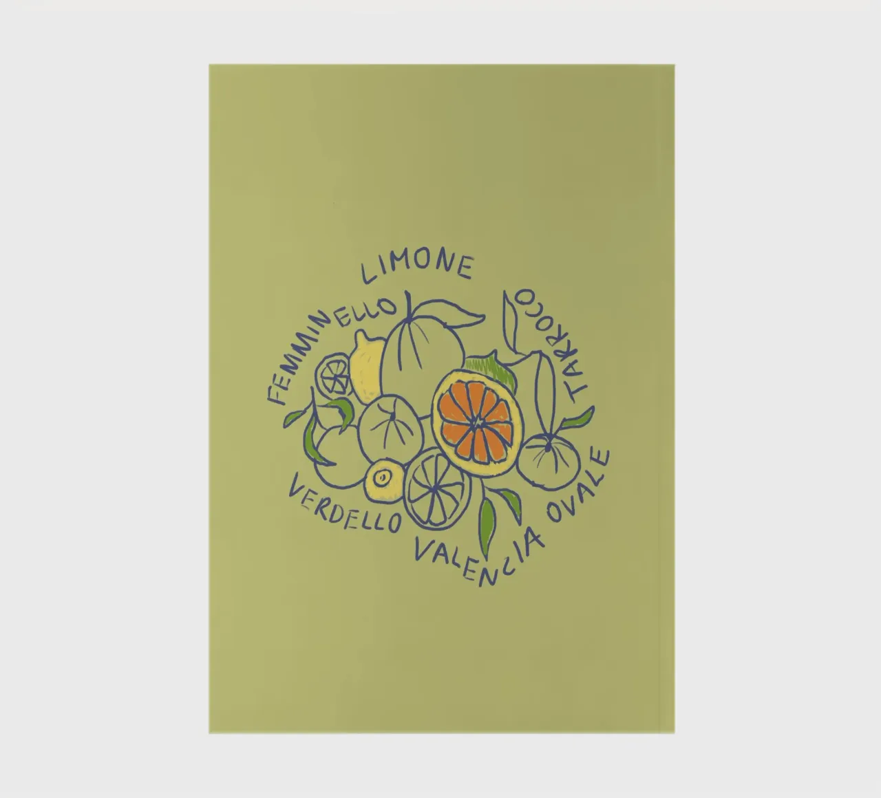 Limone - Zitrone & Orange carnet de notes de Studio Dolci