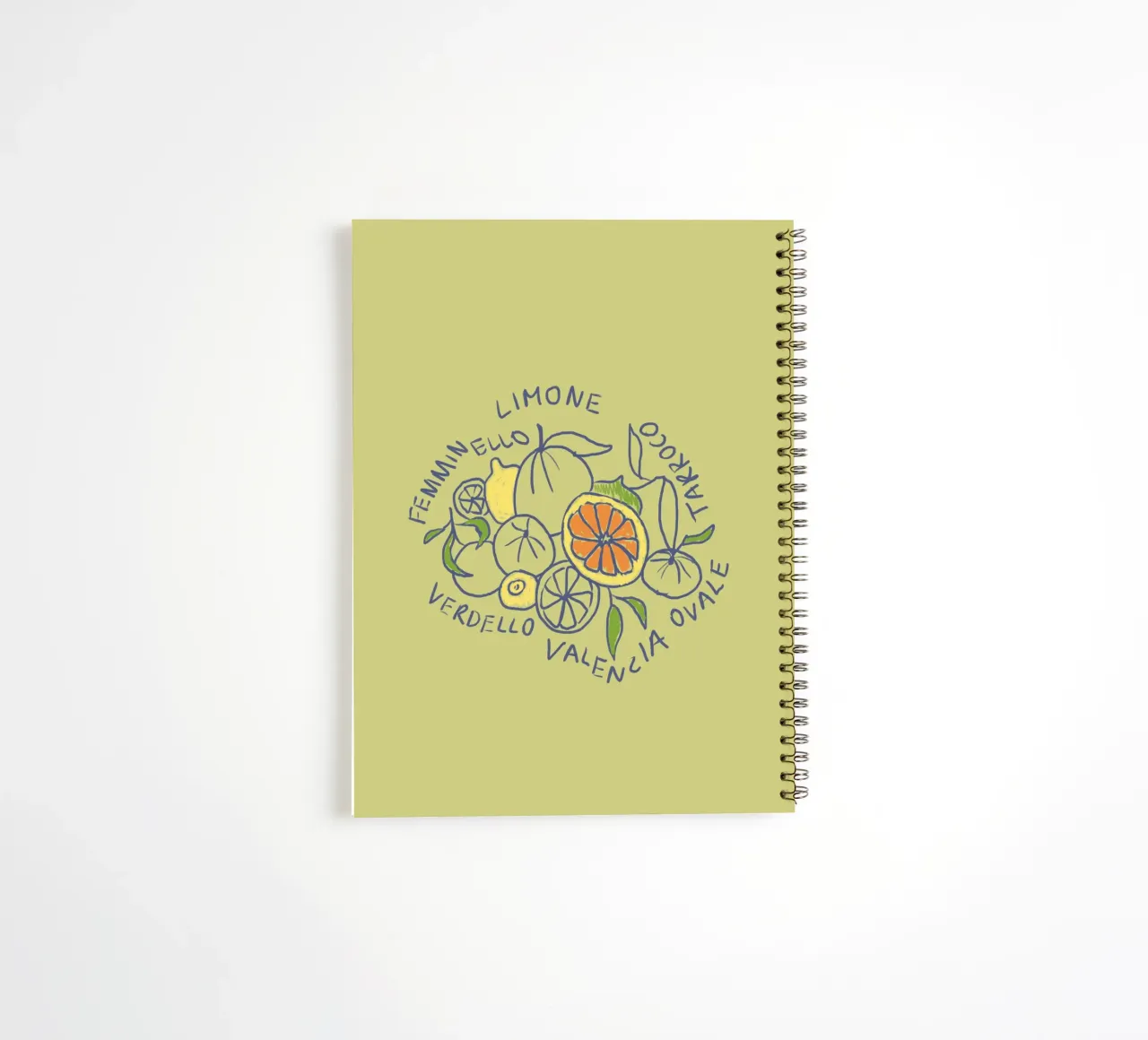 Limone - Zitrone & Orange spiral notebook by Studio Dolci
