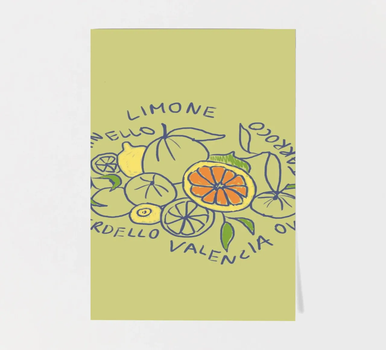 Limone - Zitrone & Orange foglio adesivo da Studio Dolci