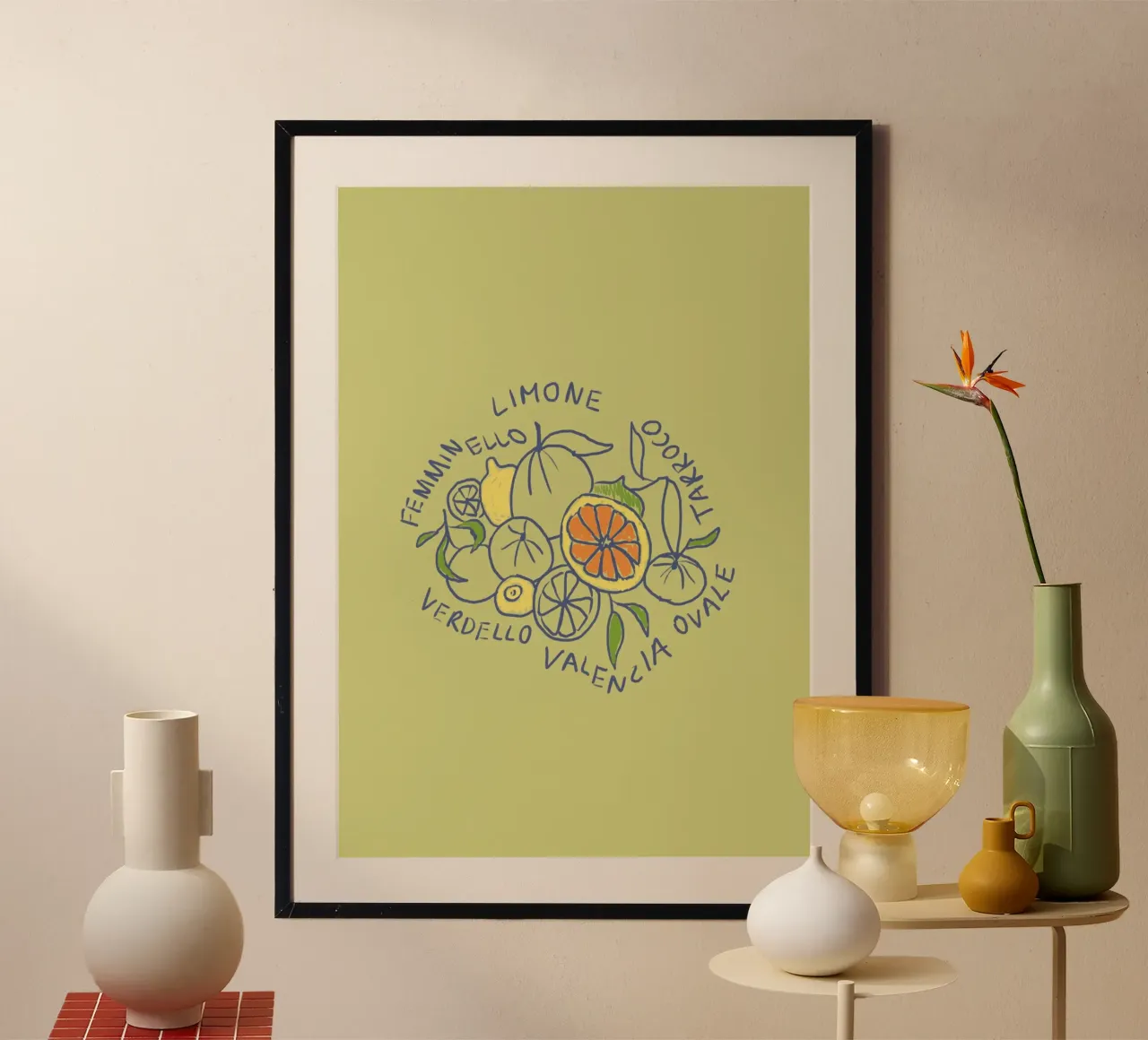 Limone - Zitrone & Orange poster da Studio Dolci