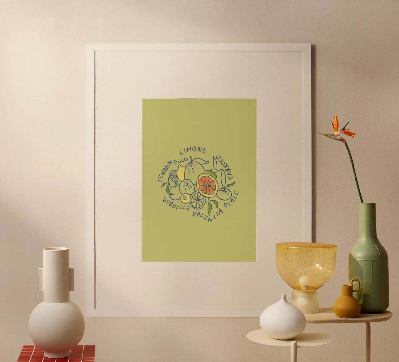 Limone - Zitrone & Orange poster da Studio Dolci