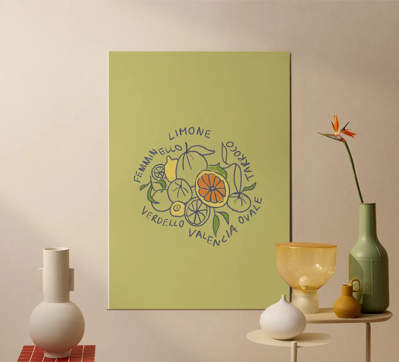 Limone - Zitrone & Orange poster da Studio Dolci