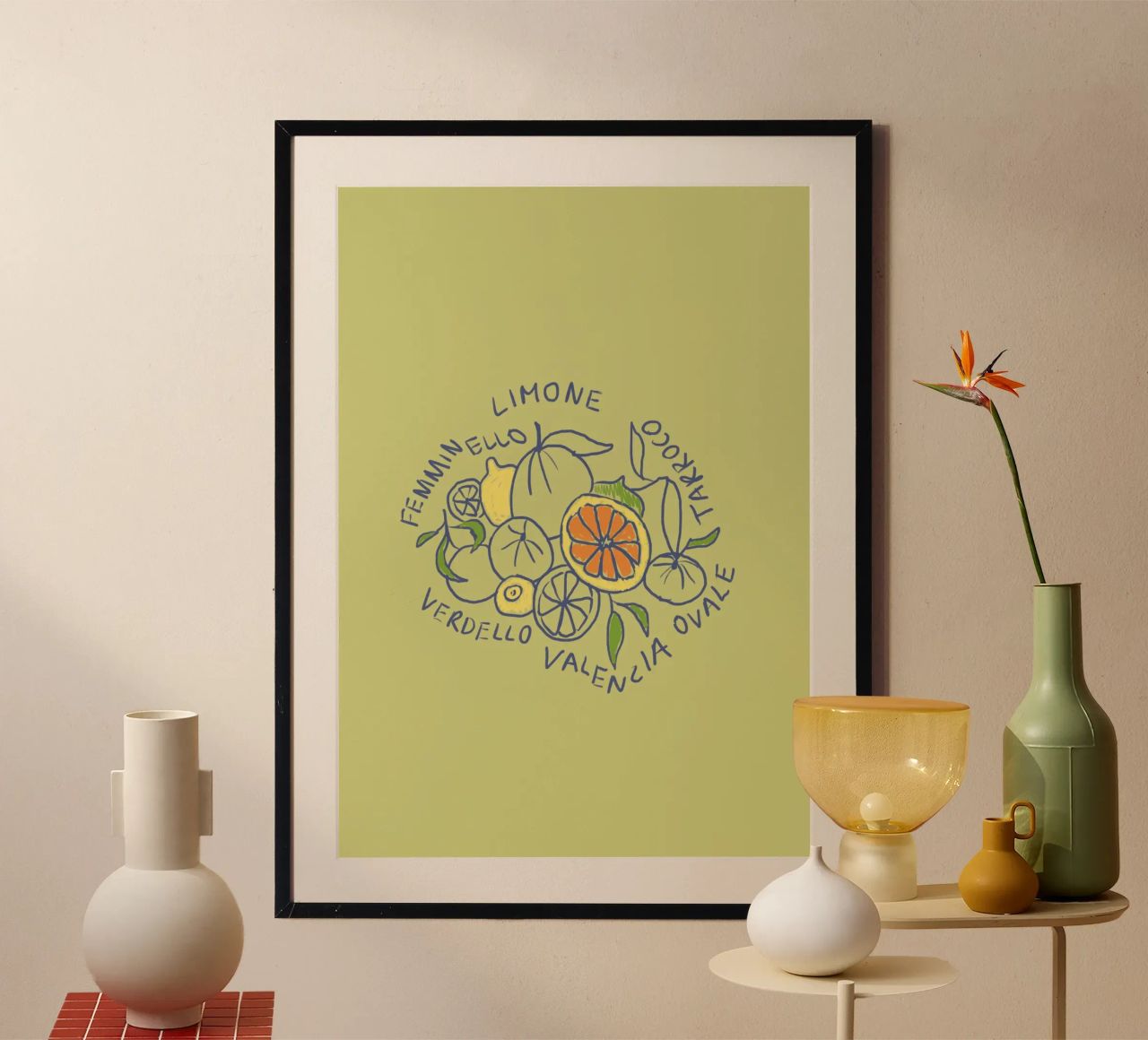Limone - Zitrone & Orange poster da Studio Dolci