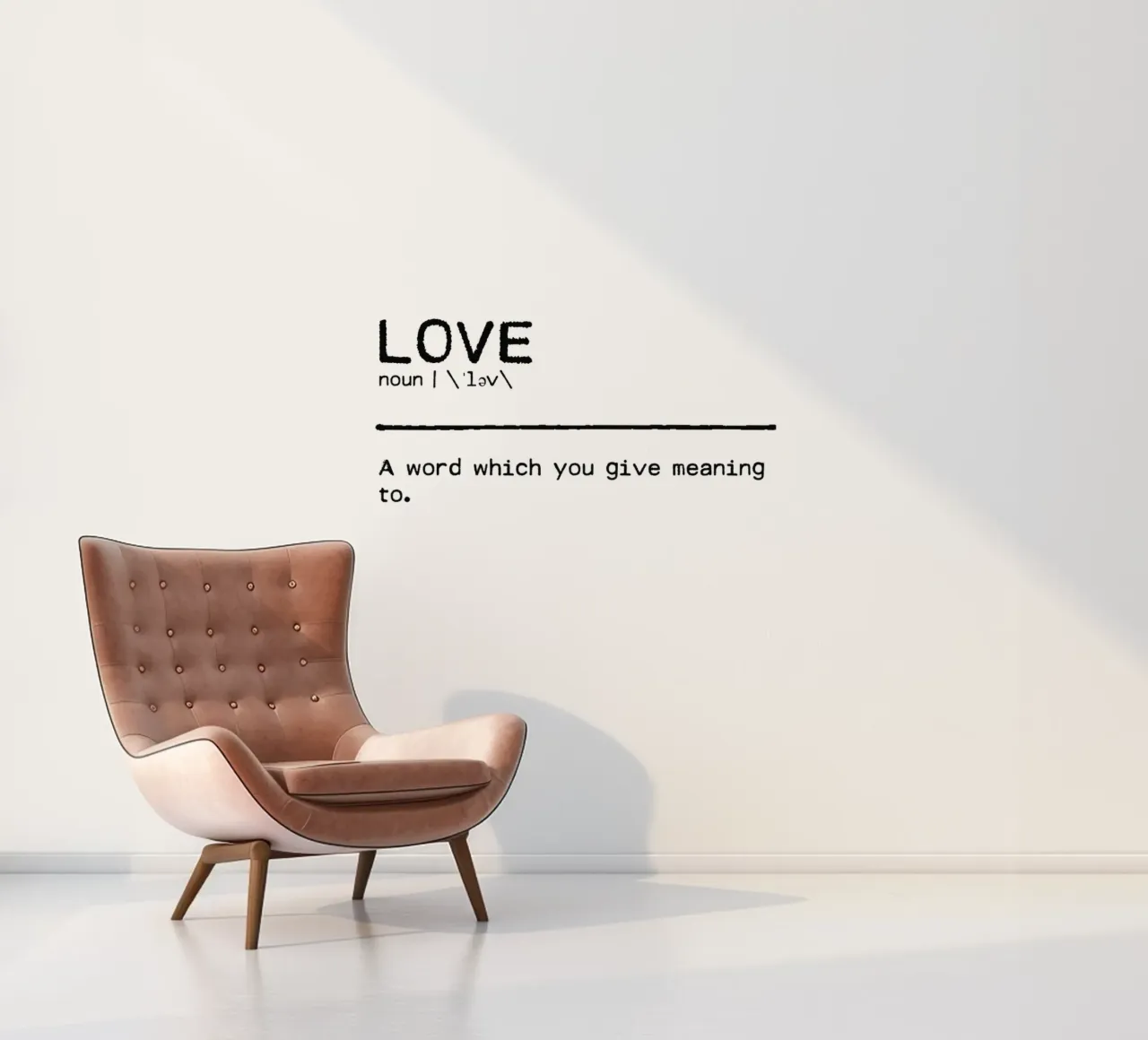 Definition Zitat - Liebe I Fototapete von Orara Studio