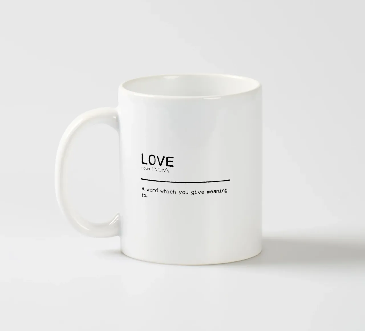 Definition Zitat - Liebe I Keramik Tasse von Orara Studio