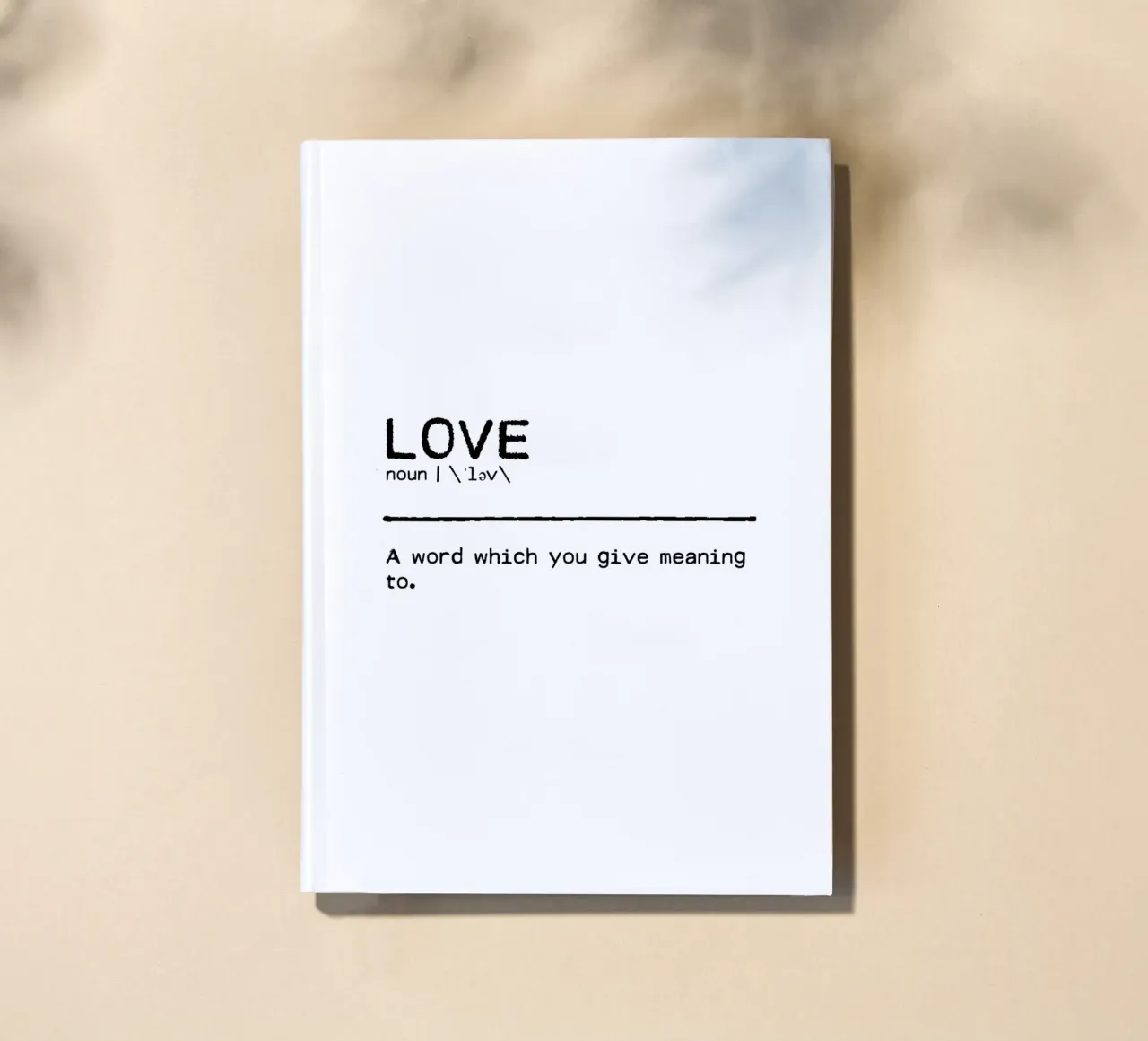 Definition Quote - Love I notebook by Orara Studio