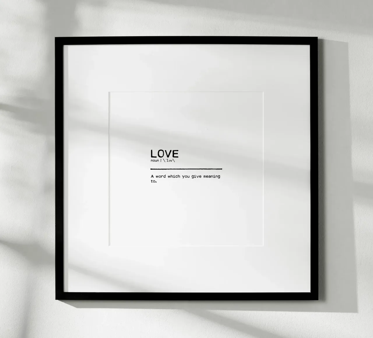 Definition Zitat - Liebe I Hahnemühle von Orara Studio