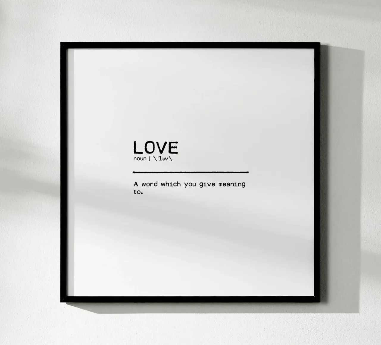Definition Zitat - Liebe I Hahnemühle von Orara Studio