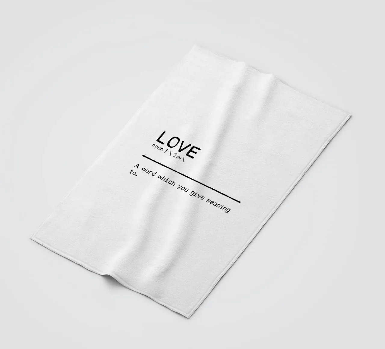 Definition Zitat - Liebe I Fleecedecke von Orara Studio