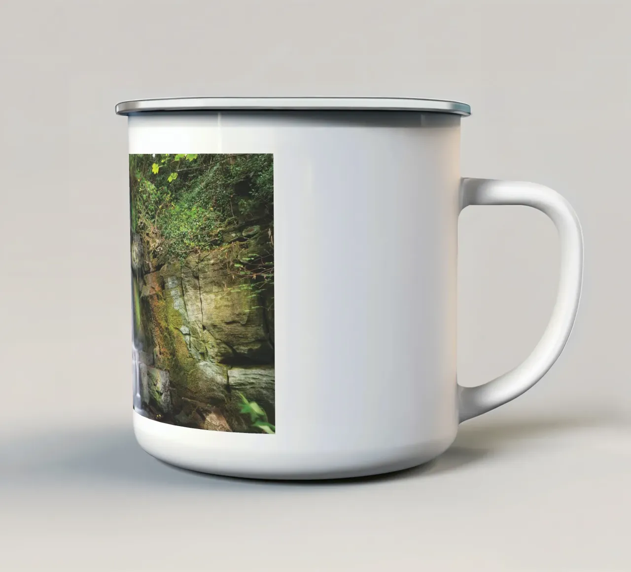 Cascate dello Yorkshire tazza in smalto da Dave Hare Photography
