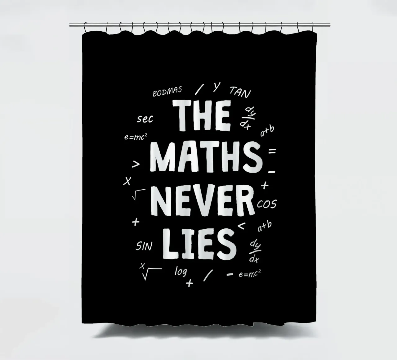 The maths never lies Duschvorhang von happieeagle