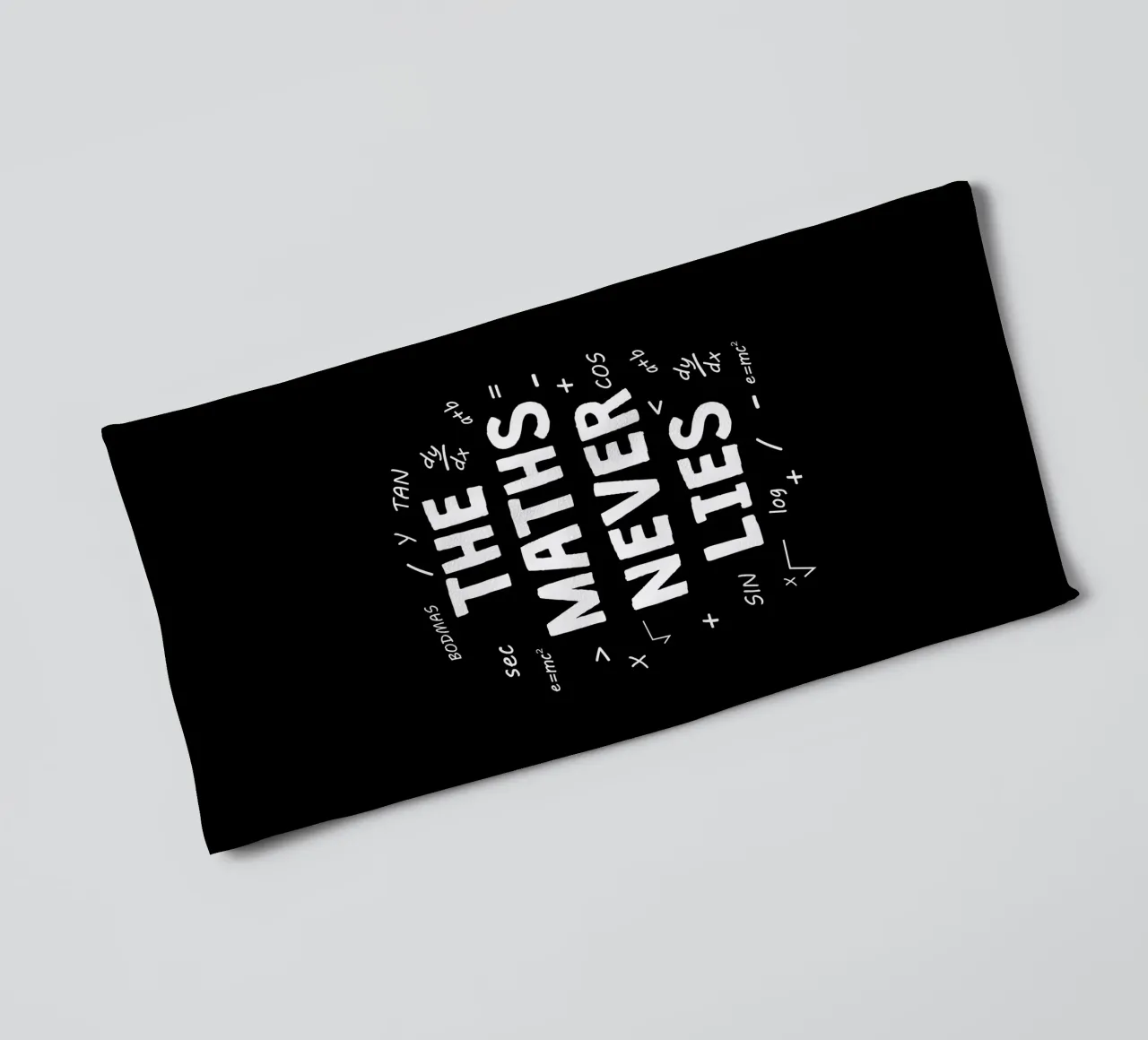 The maths never lies asciugamano da bagno da happieeagle